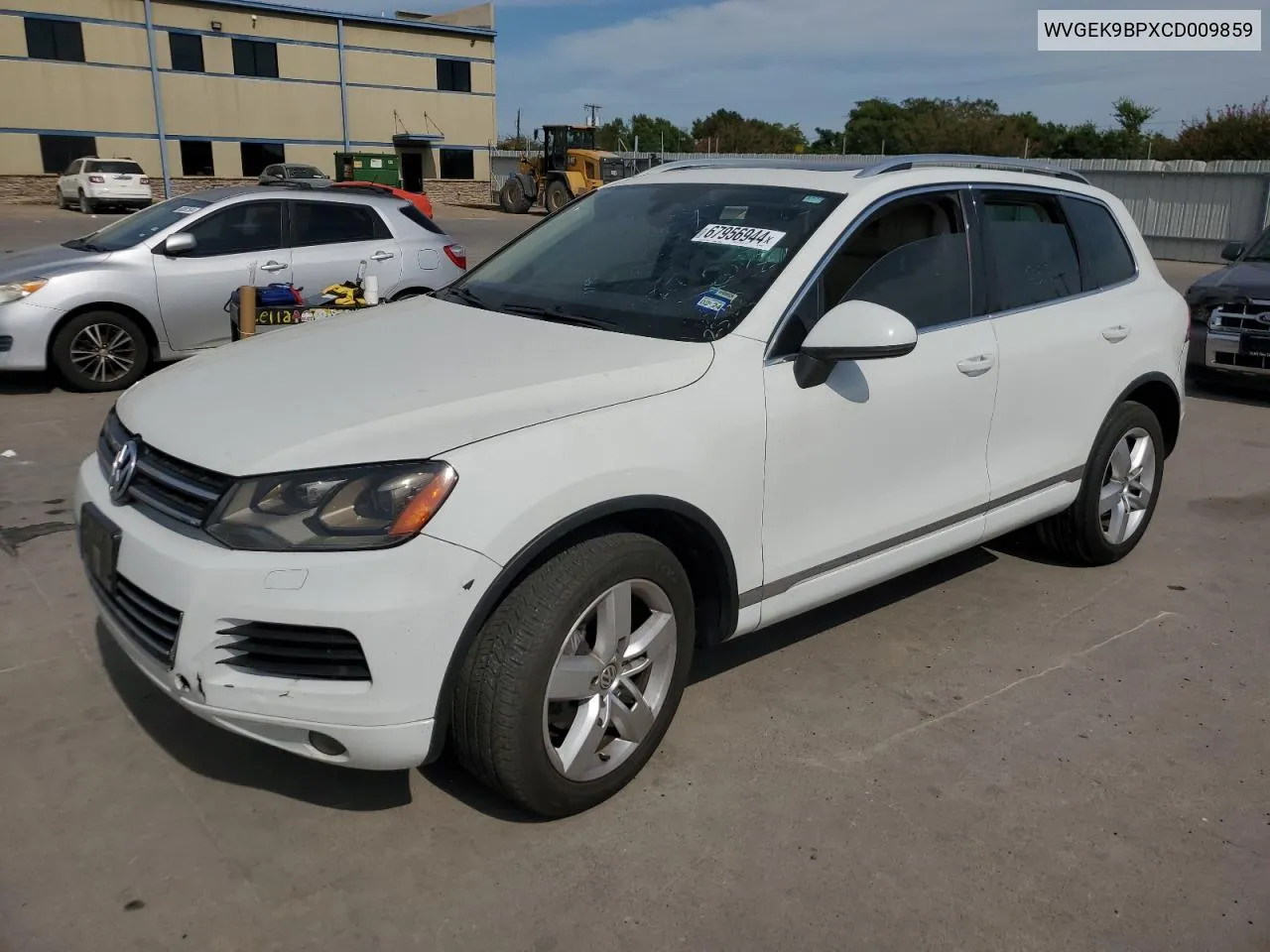 2012 Volkswagen Touareg V6 Tdi VIN: WVGEK9BPXCD009859 Lot: 67956944