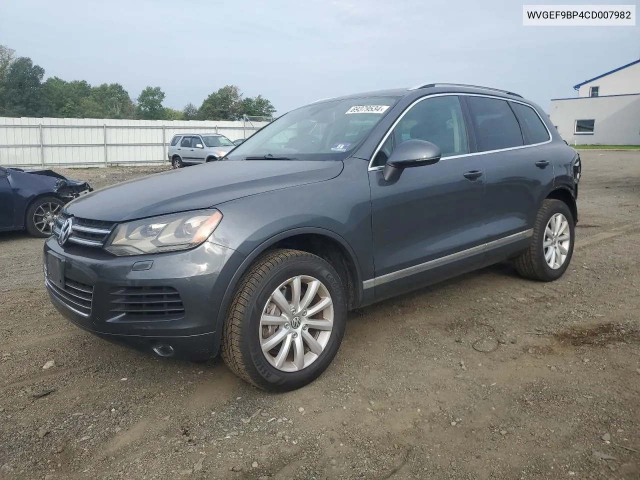 2012 Volkswagen Touareg V6 VIN: WVGEF9BP4CD007982 Lot: 69379534