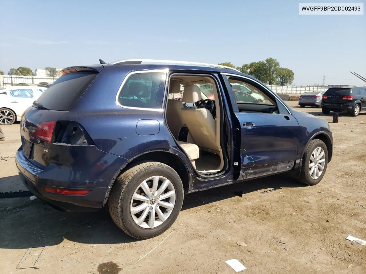 2012 Volkswagen Touareg V6 VIN: WVGFF9BP2CD002493 Lot: 71796754