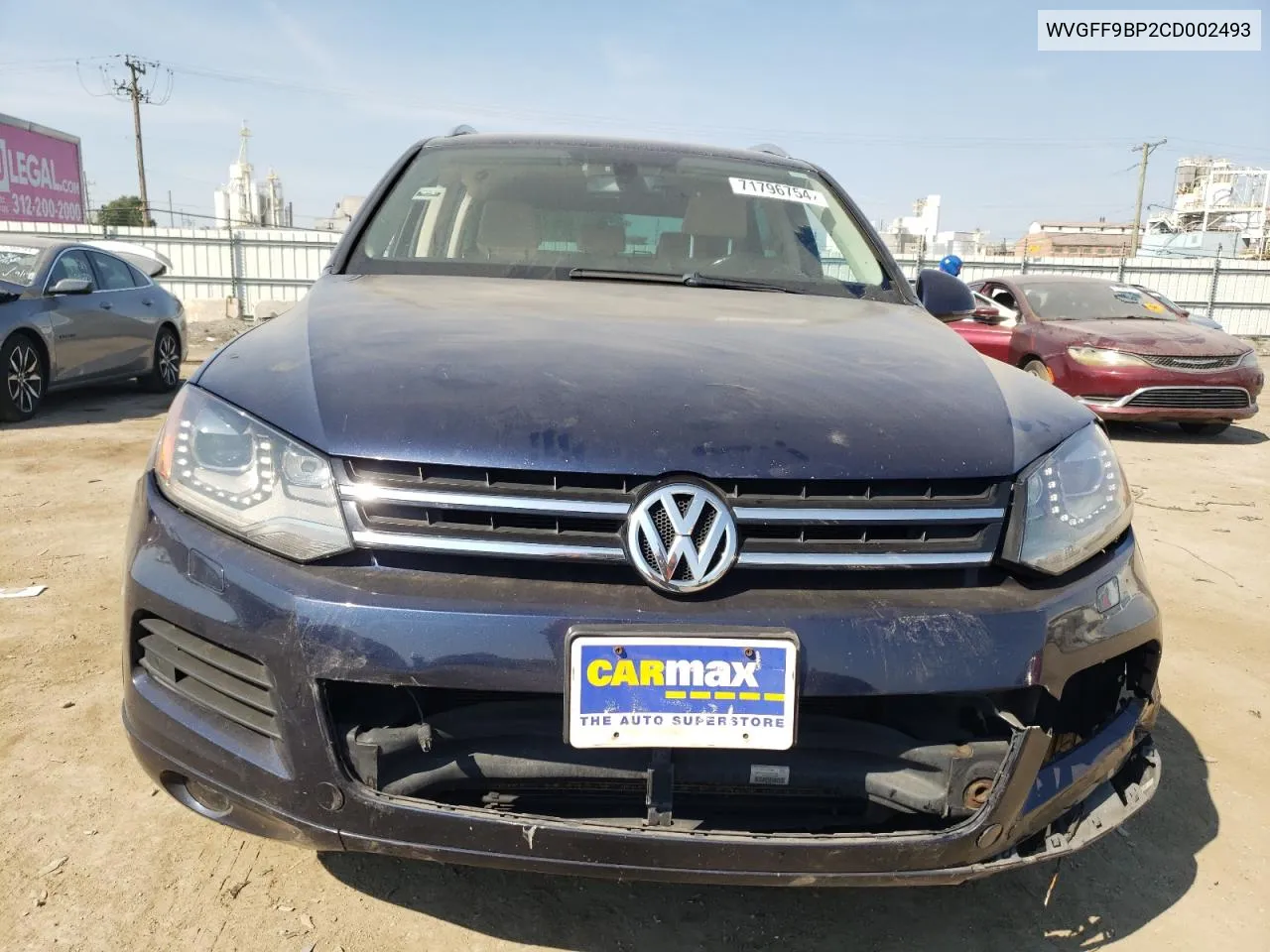 WVGFF9BP2CD002493 2012 Volkswagen Touareg V6