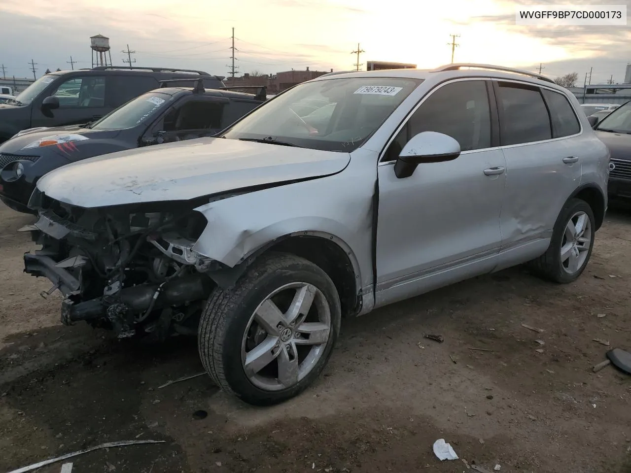 WVGFF9BP7CD000173 2012 Volkswagen Touareg V6