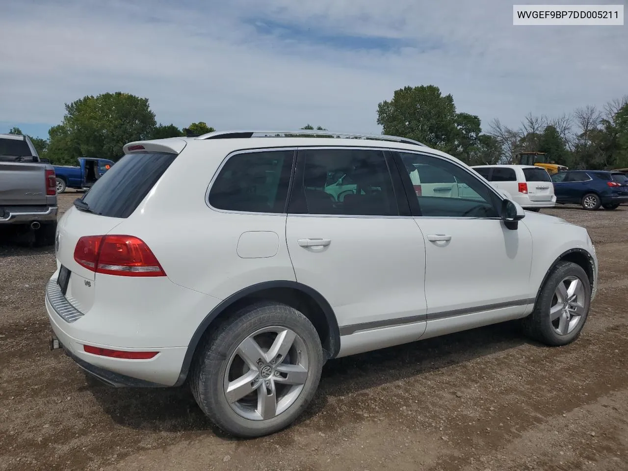 2013 Volkswagen Touareg V6 VIN: WVGEF9BP7DD005211 Lot: 69883034