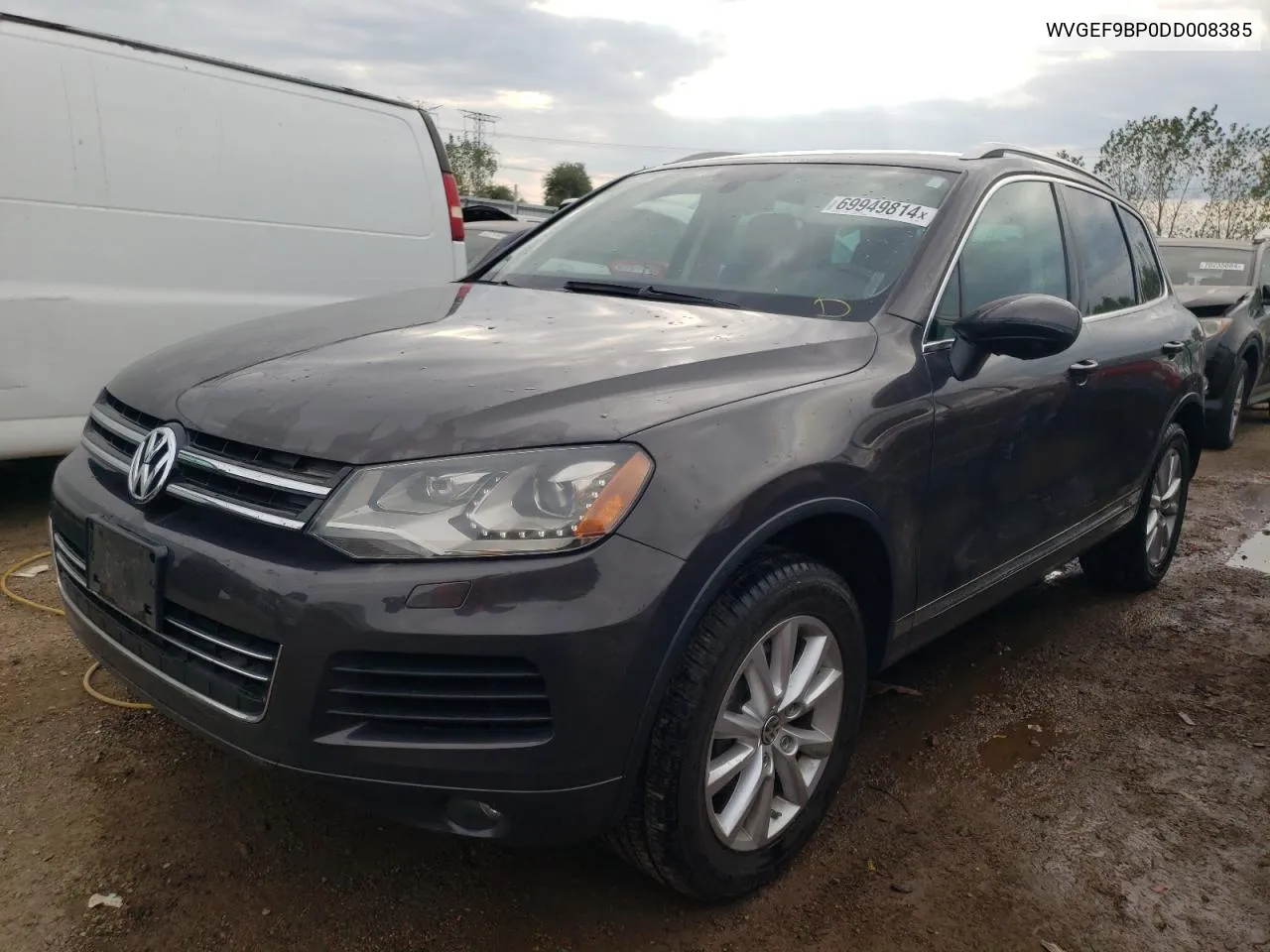 2013 Volkswagen Touareg V6 VIN: WVGEF9BP0DD008385 Lot: 69949814