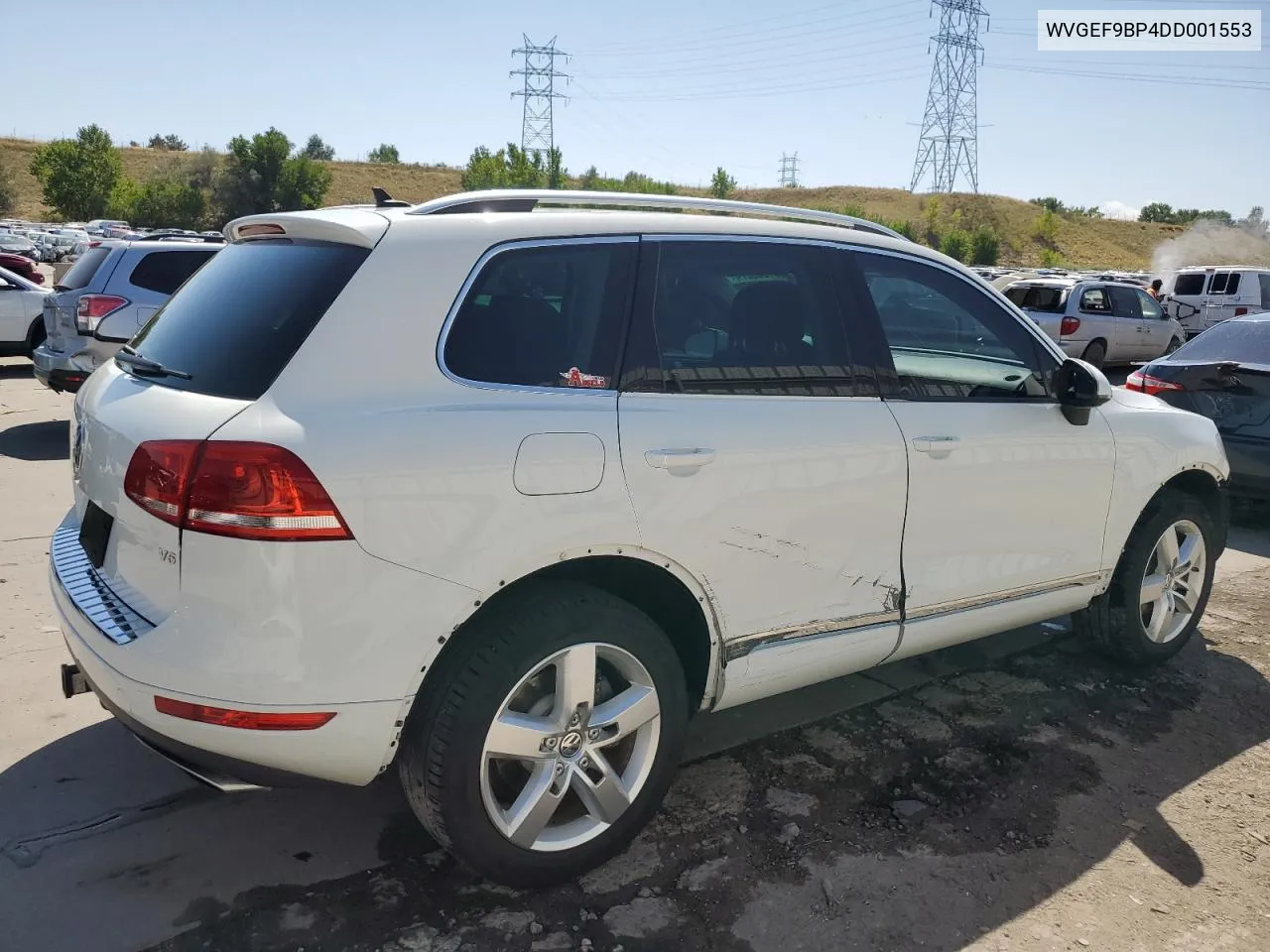 2013 Volkswagen Touareg V6 VIN: WVGEF9BP4DD001553 Lot: 71083274