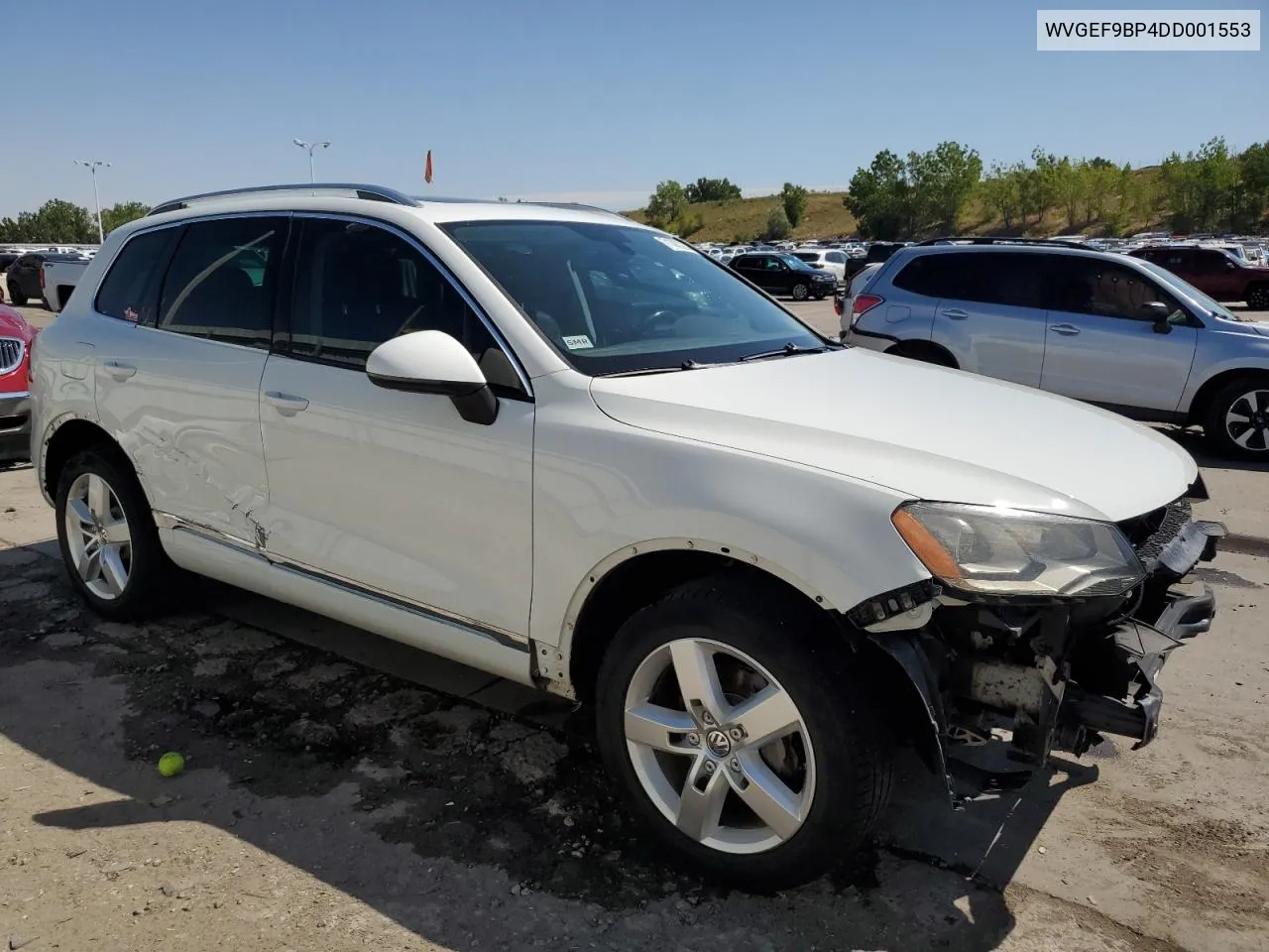 2013 Volkswagen Touareg V6 VIN: WVGEF9BP4DD001553 Lot: 71083274