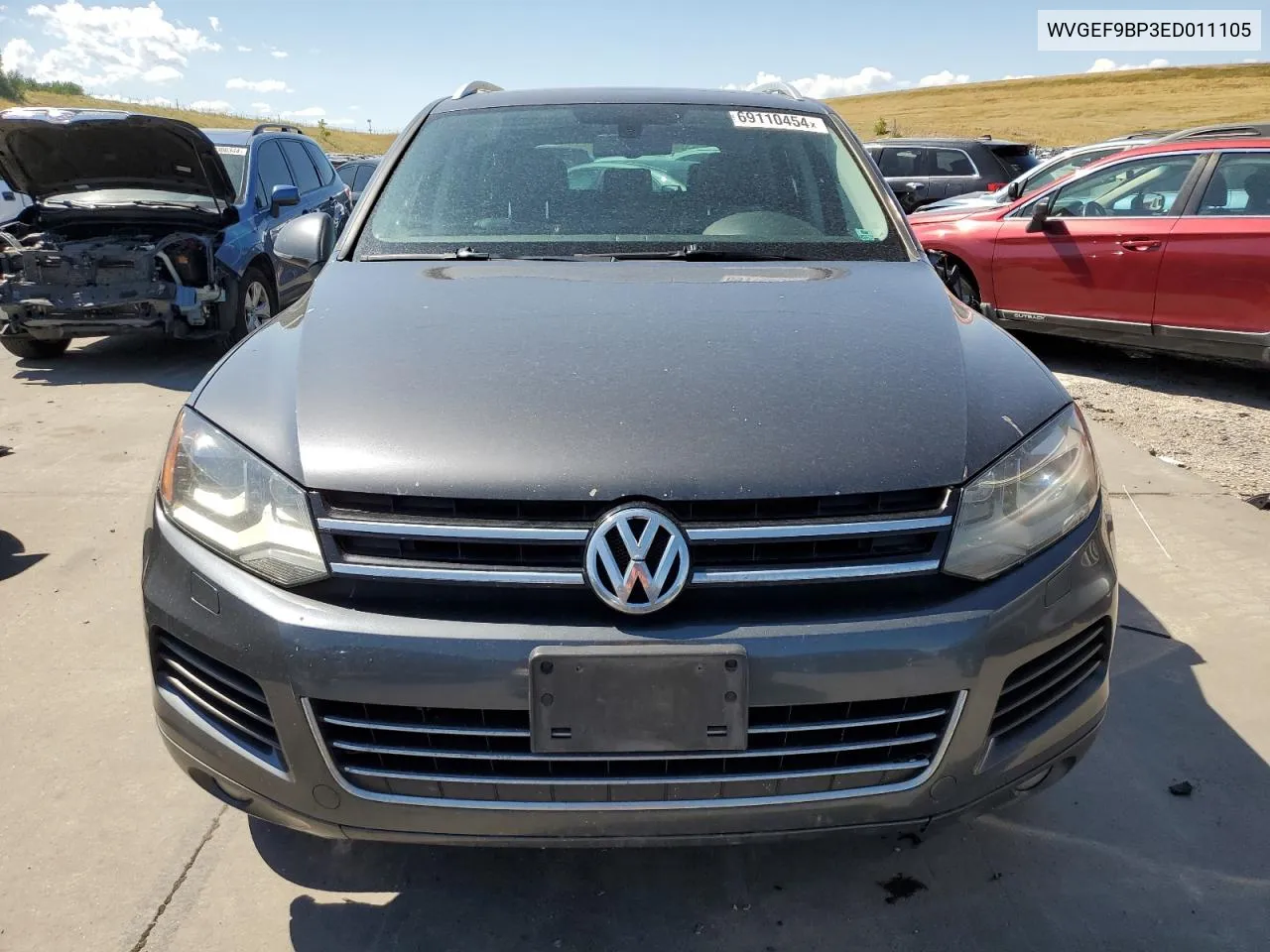 2014 Volkswagen Touareg V6 VIN: WVGEF9BP3ED011105 Lot: 69110454