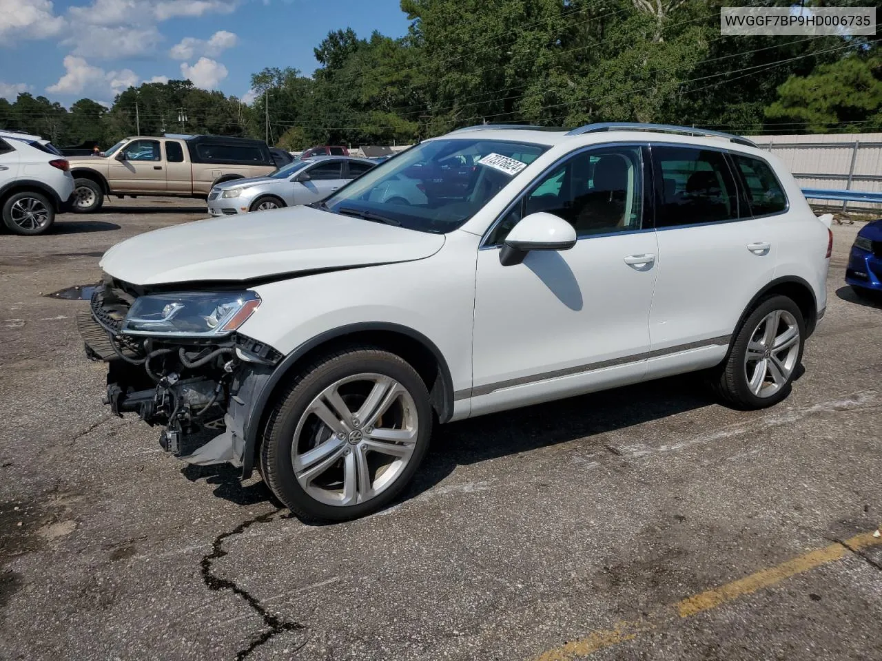 2017 Volkswagen Touareg Executive VIN: WVGGF7BP9HD006735 Lot: 72376624