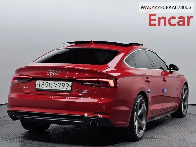 Audi A5 (F5) 45 Tfsi Quattro Premium Sportback VIN: WAUZZZF58KA073003 Lot: 38141019