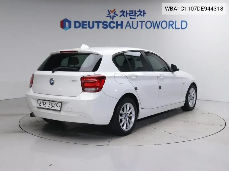 BMW 1 Series (F20) 118D Urban Pack 1 5-Door VIN: WBA1C1107DE944318 Lot: 38180104