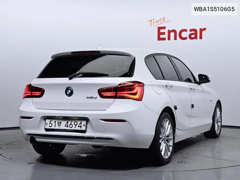 BMW 1 Series (F20) 118D Sports 5-Door VIN: WBA1S5106G5 Lot: 38175104