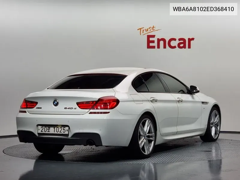 BMW 6 Series (F12) 640D xDrive M Sports Gran Coupe VIN: WBA6A8102ED368410 Lot: 38165855