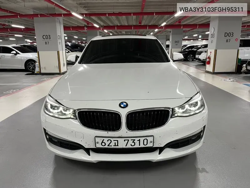 BMW 3 Series Gt (F34) Gt 320D VIN: WBA3Y3103FGH95311 Lot: 38180761