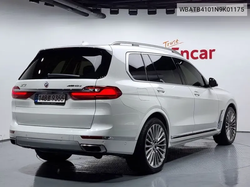 BMW X7 (G07) ​​xDrive 40D Design Pure Excellence 7-Seater VIN: WBATB4101N9K01175 Lot: 38159619