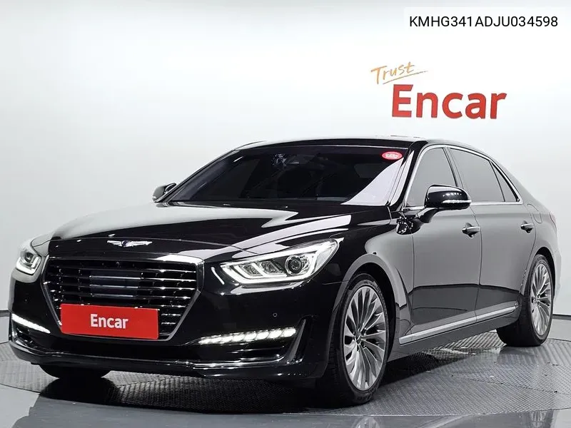 Genesis Eq900 3.3 T-Gdi Awd Prestige VIN: KMHG341ADJU034598 Lot: 38170216