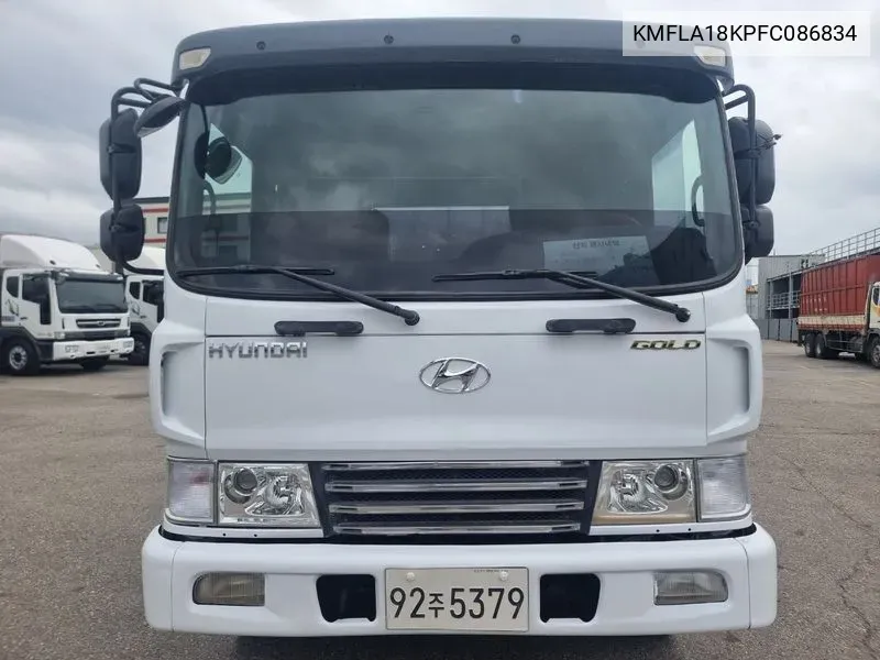 Hyundai Mega Truck Cargo Truck 4.5 Tons Gold VIN: KMFLA18KPFC086834 Lot: 37925424