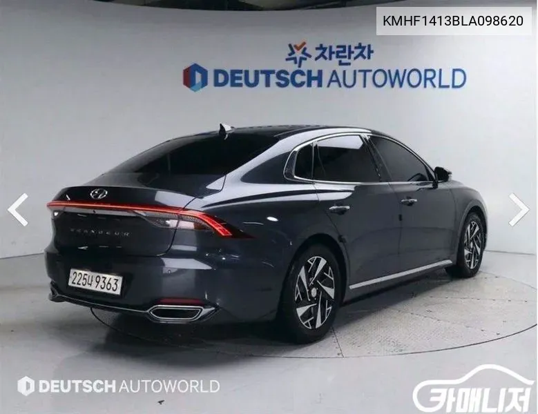 Hyundai The New Grandeur Ig Hybrid Premium Choice VIN: KMHF1413BLA098620 Lot: 38193606