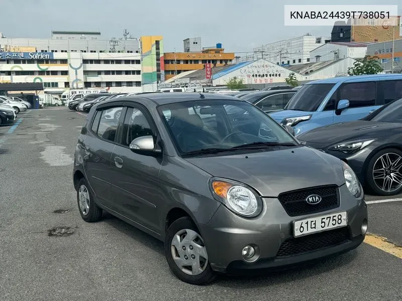 Kia New Morning Lx Basic Black Premium VIN: KNABA24439T738051 Lot: 38170054