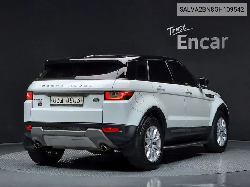 Land Rover Range Rover Evoque 2.0 Td4 Se VIN: SALVA2BN8GH109542 Lot: 38132022