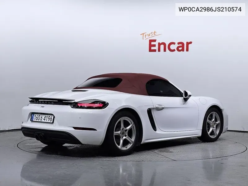 WP0CA2986JS210574 Porsche 718 Boxster 2.0