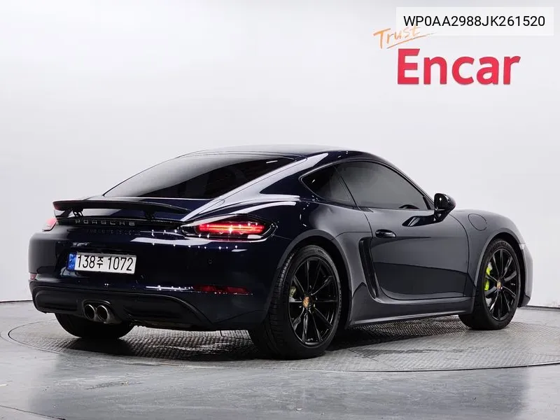 WP0AA2988JK261520 Porsche 718 Cayman 2.0