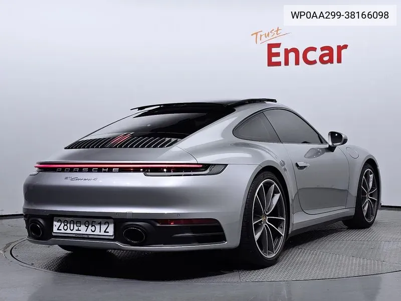 Porsche 911 (992) Carrera 4 VIN: WP0AA299-38166098 Lot: 38166098