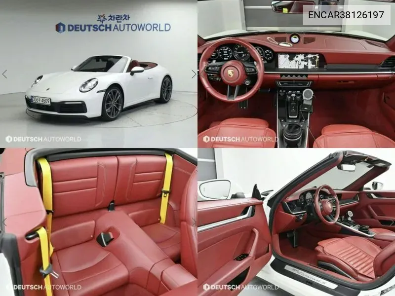 Porsche 911 (992) Carrera 4S Cabriolet VIN: ENCAR38126197 Lot: 38126197