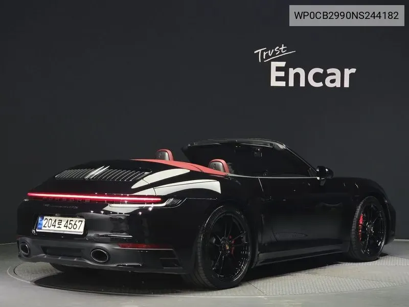 Porsche 911 (992) Carrera 4 Gts Cabriolet VIN: WP0CB2990NS244182 Lot: 38110039