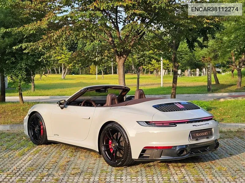 Porsche 911 (992) Carrera 4 Gts Cabriolet VIN: ENCAR38112274 Lot: 38112274