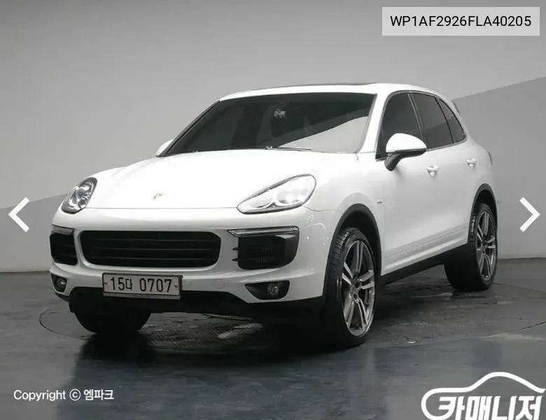 Porsche New Cayenne 3.0 Diesel 958 VIN: WP1AF2926FLA40205 Lot: 38171905