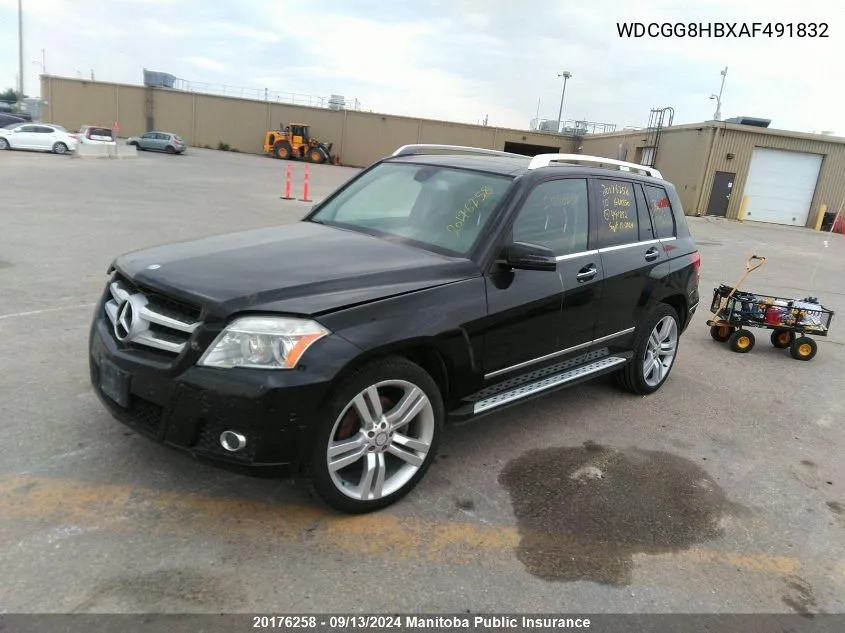 WDCGG8HBXAF491832 2010 Mercedes Benz Glk350