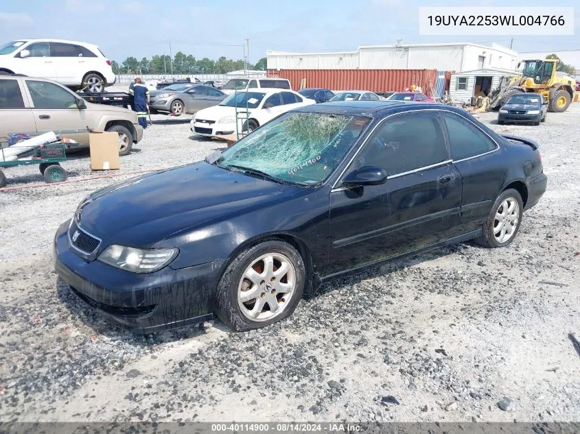 1998 Acura Cl 3.0 VIN: 19UYA2253WL004766 Lot: 40114900