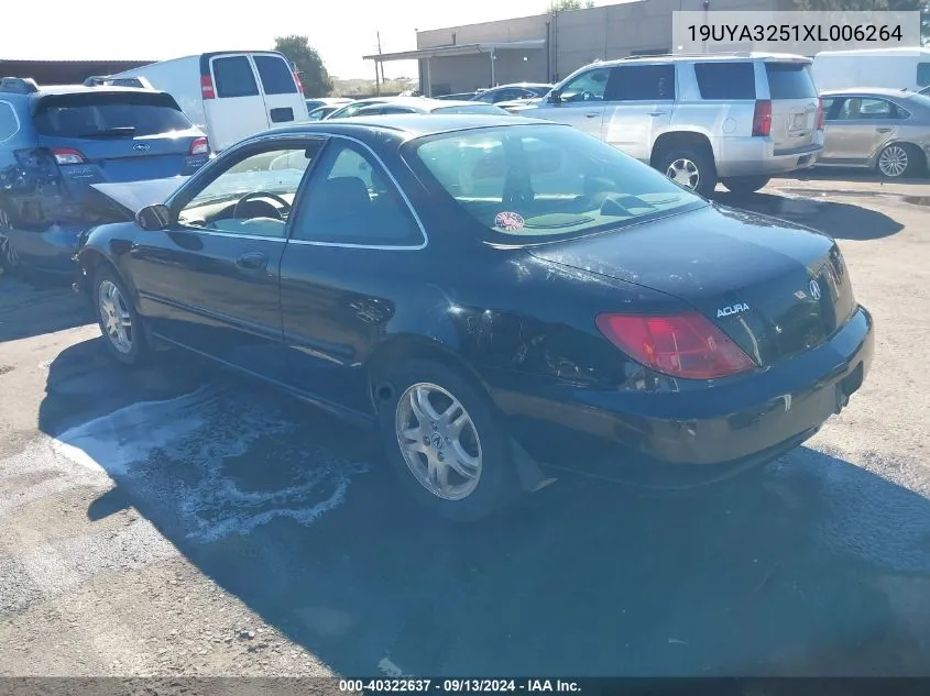 1999 Acura Cl 2.3 VIN: 19UYA3251XL006264 Lot: 40322637