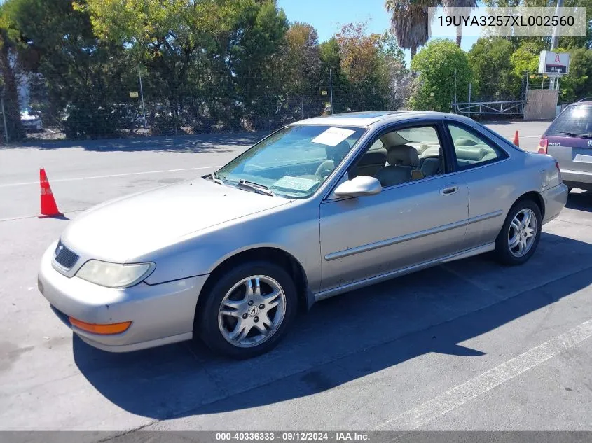 1999 Acura Cl 2.3 VIN: 19UYA3257XL002560 Lot: 40336333