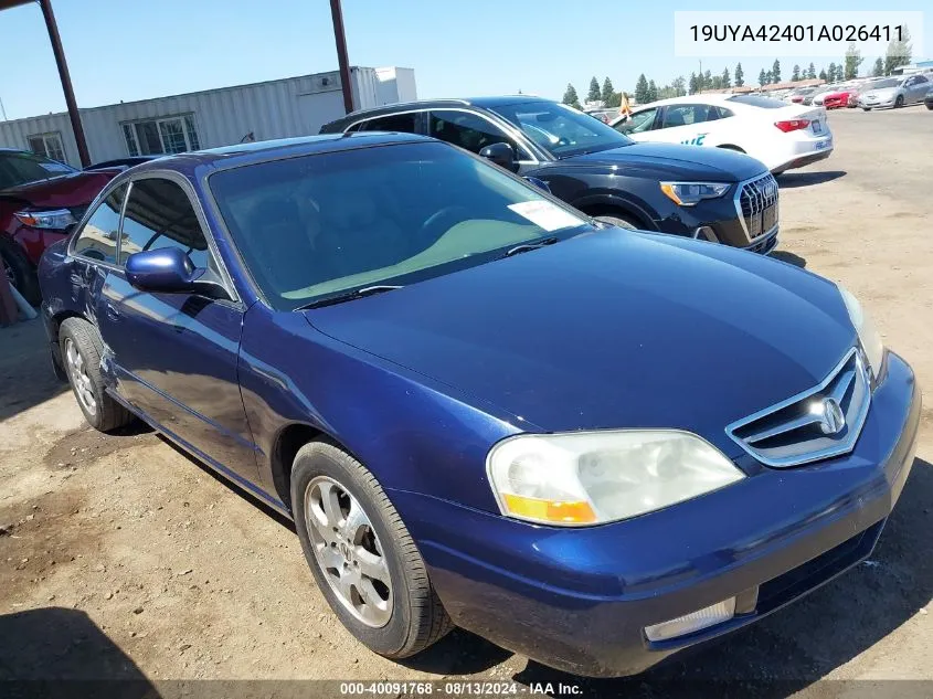 19UYA42401A026411 2001 Acura 3.2Cl