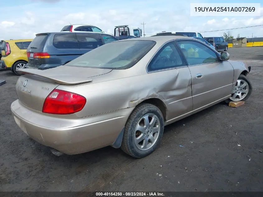 2001 Acura Cl 3.2 VIN: 19UYA42541A007269 Lot: 40154250