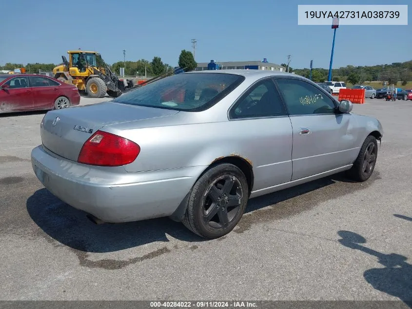 19UYA42731A038739 2001 Acura Cl 3.2 Type S