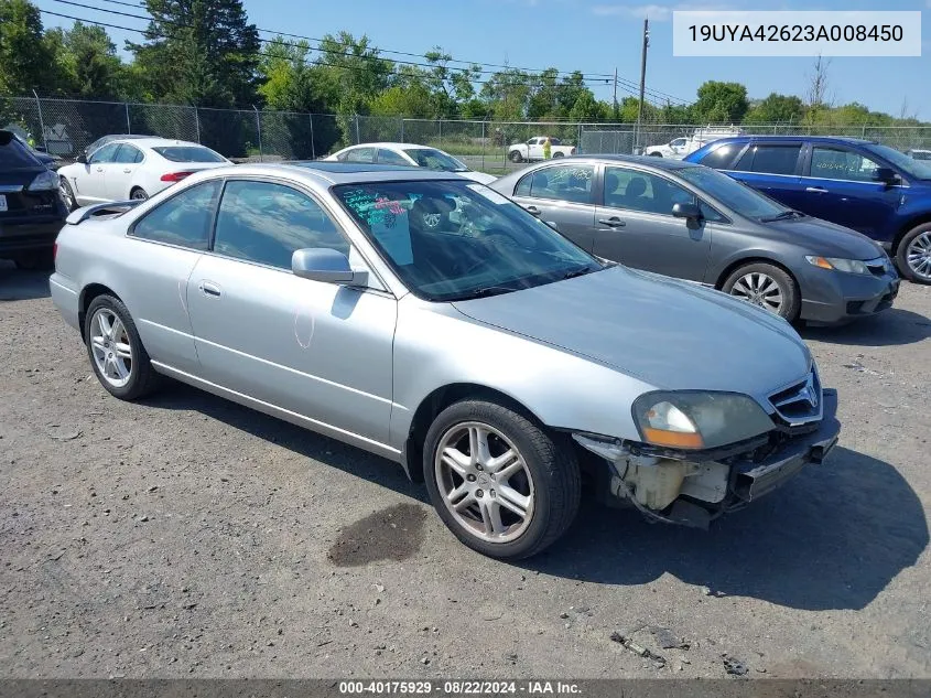 19UYA42623A008450 2003 Acura Cl 3.2 Type S Automatic