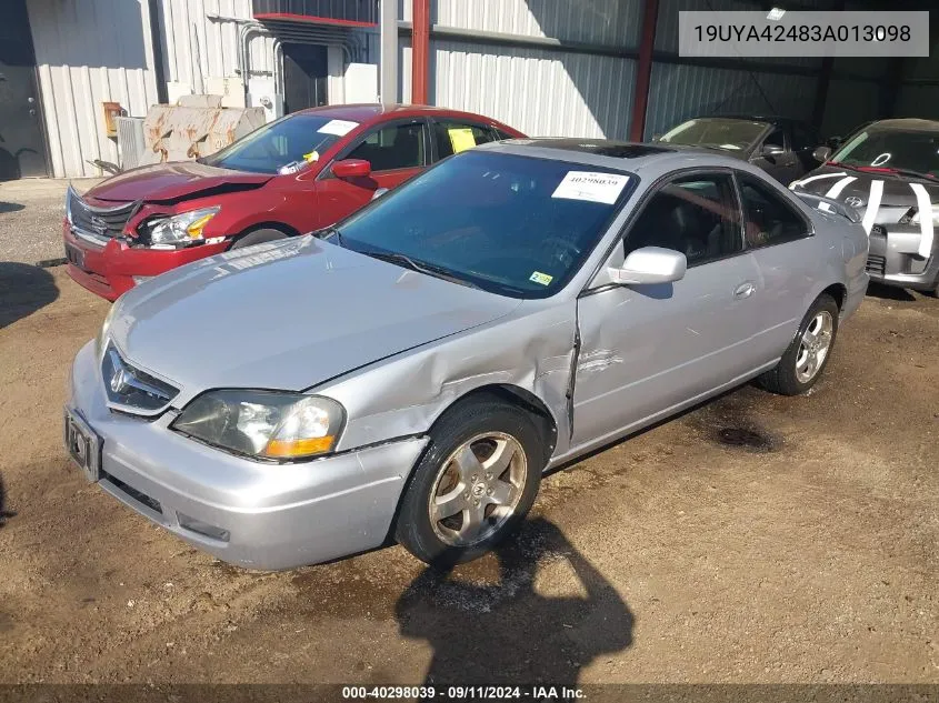 2003 Acura Cl 3.2 VIN: 19UYA42483A013098 Lot: 40298039