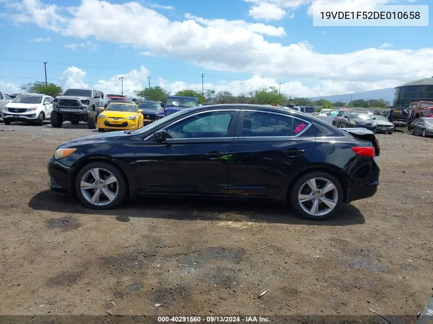 2013 Acura Ilx 2.0L VIN: 19VDE1F52DE010658 Lot: 40291560