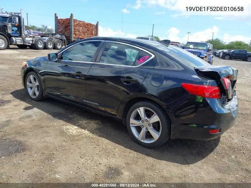 2013 Acura Ilx 2.0L VIN: 19VDE1F52DE010658 Lot: 40291560