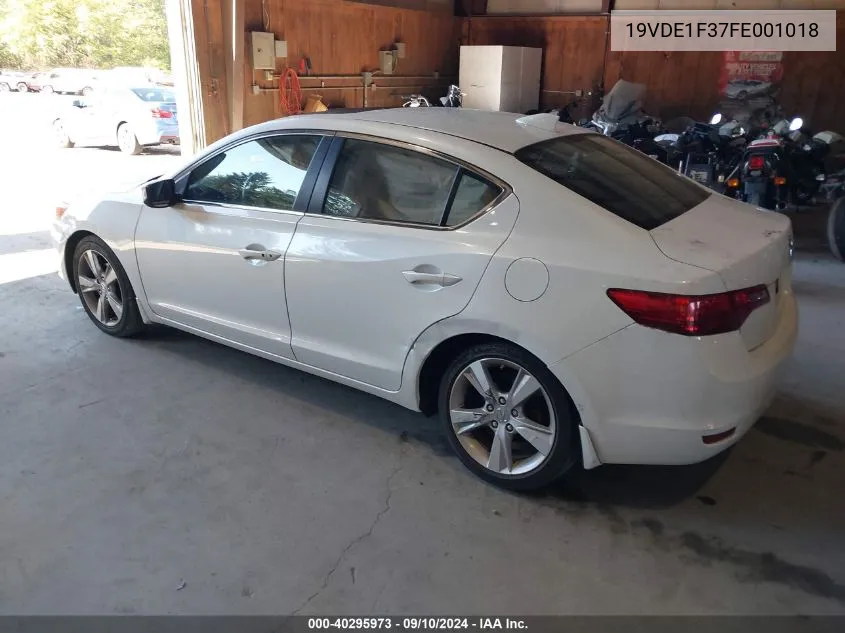 2015 Acura Ilx 20 VIN: 19VDE1F37FE001018 Lot: 40295973