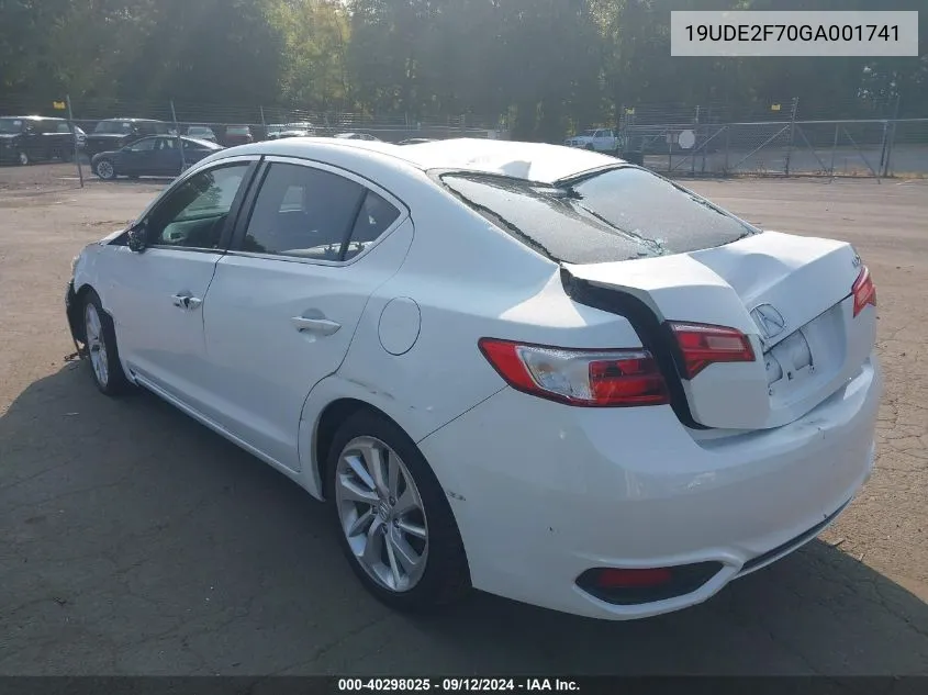 19UDE2F70GA001741 2016 Acura Ilx Premium Package/Technology Plus Package