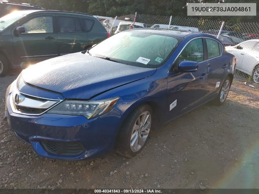 2018 Acura Ilx Acurawatch Plus Package VIN: 19UDE2F38JA004861 Lot: 40341843