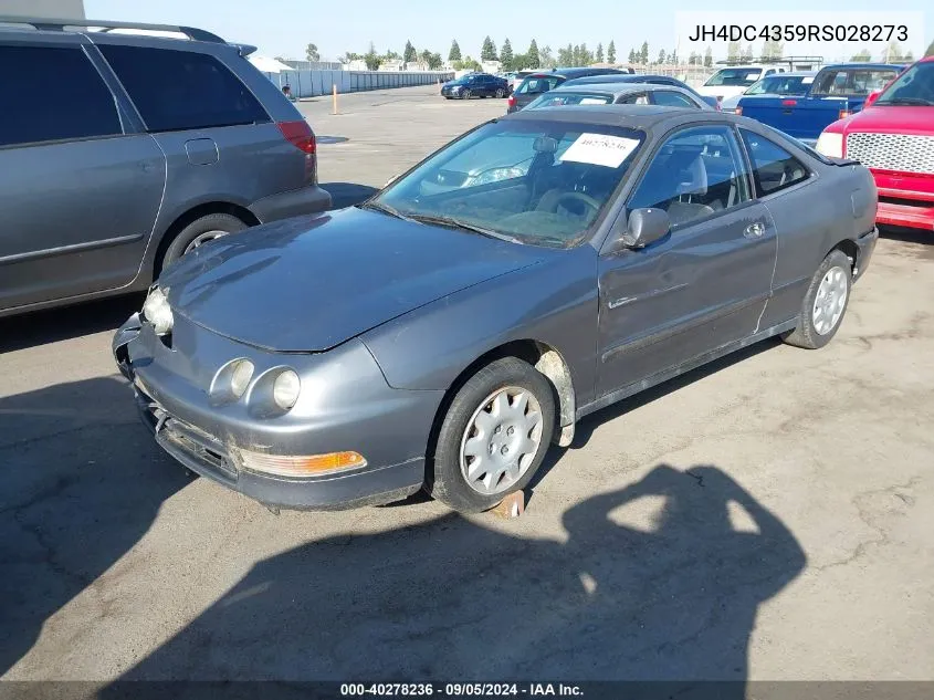 1994 Acura Integra Ls VIN: JH4DC4359RS028273 Lot: 40278236