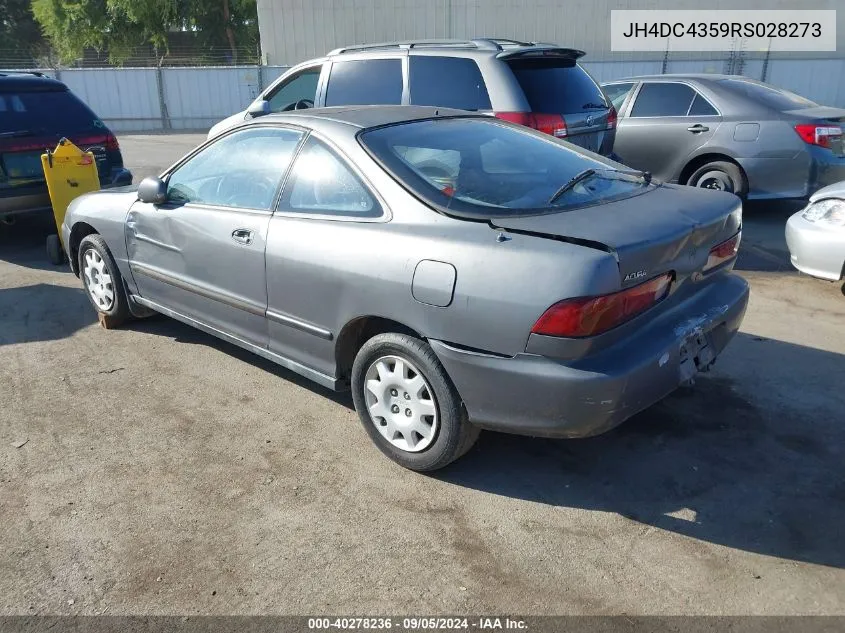 1994 Acura Integra Ls VIN: JH4DC4359RS028273 Lot: 40278236