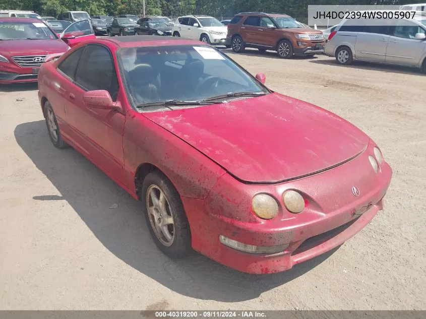 1998 Acura Integra Gs-R VIN: JH4DC2394WS005907 Lot: 40319200