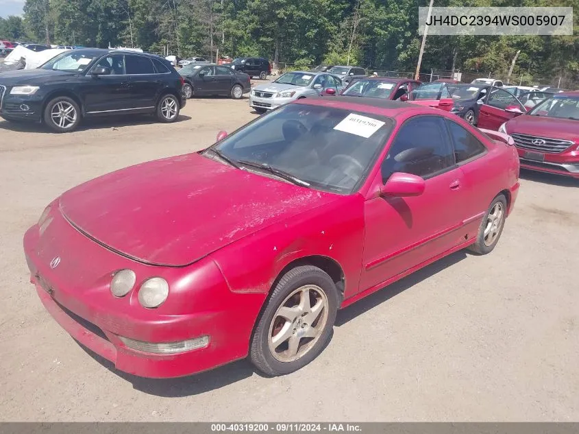 1998 Acura Integra Gs-R VIN: JH4DC2394WS005907 Lot: 40319200