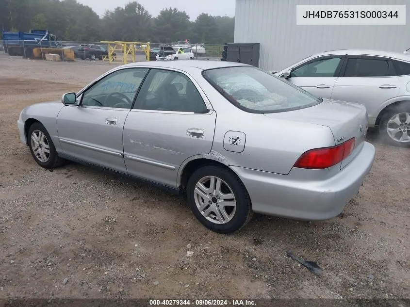 2001 Acura Integra Ls VIN: JH4DB76531S000344 Lot: 40279344