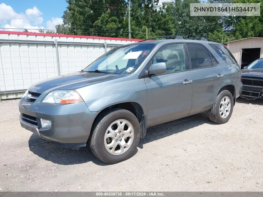 2001 Acura Mdx Touring Pkg VIN: 2HNYD18641H534471 Lot: 40339735