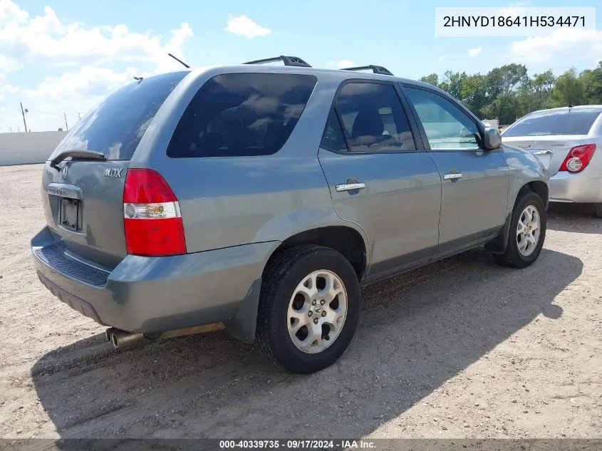 2001 Acura Mdx Touring Pkg VIN: 2HNYD18641H534471 Lot: 40339735